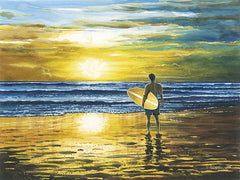 JR456 - Sunset Ride - 16x12