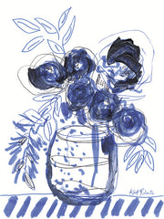 KR930 - Blue Blooms I - 12x16