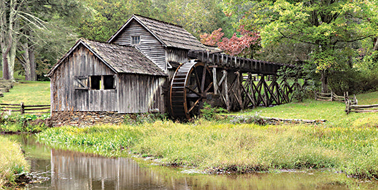Lori Deiter LD3540 - LD3540 - Mabry Mill - 18x9 Photography, Landscape, Mill, Mabry Mill, Creek, Trees from Penny Lane