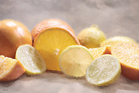 Lori Deiter LD3961 - LD3961 - Sun-Kissed Citrus I - 18x12 citrus fruits, lemon, lime, orange, grapefruit, still life, close-up, food photography, juicy, fresh produce, kitchen art from Penny Lane