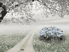 LD4063 - Old Country Hydrangea Wagon - 16x12