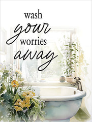 LET1259 - Wash Your Worries Away - 12x16