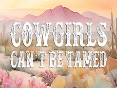 LET1289 - Cowgirls Can't Be Tamed - 16x12