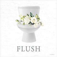 LET1388 - White Floral Flush Bath Set 1 - 12x12
