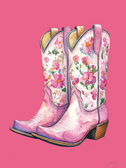 LET1523 - Pink Floral Boots - 12x16