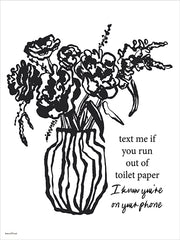 Would Poop Here Again Floral - 12x16