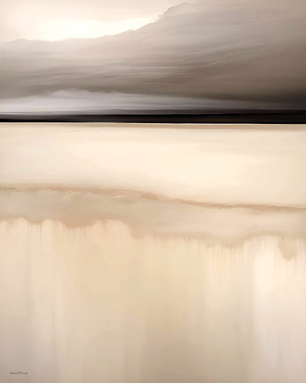 lettered & lined LET1601 - LET1601 - Veiled Horizon - 12x16 soft neutral abstract, beige landscape, blurred horizon, minimalist wall art, calming tones, modern farmhouse decor, layered paint texture, serene scenery, contemporary neutral palette from Penny Lane