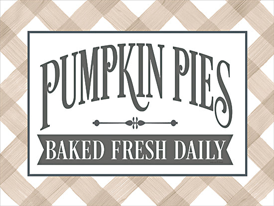 lettered & lined LET718 - LET718 - Pumpkin Pies   - 16x12 pumpkin pie sign, rustic kitchen decor, vintage inspired food typography, fall dessert advertisement, farmhouse kitchen wall art from Penny Lane