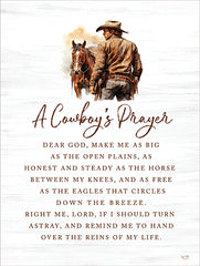 LUX1095 - A Cowboy's Prayer    - 12x16