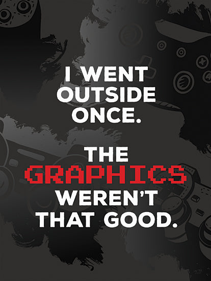 Lux + Me Designs LUX1118 - LUX1118 - Graphics Weren't Good - 12x16 funny, gaming, humor, typography, video games, pixel art, text-based from Penny Lane