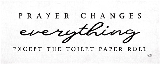 Lux + Me Designs LUX205 - LUX205 - Prayer Changes Everything    - 20x8 funny religious sign, toilet paper joke, humorous prayer quote, farmhouse bathroom sign from Penny Lane