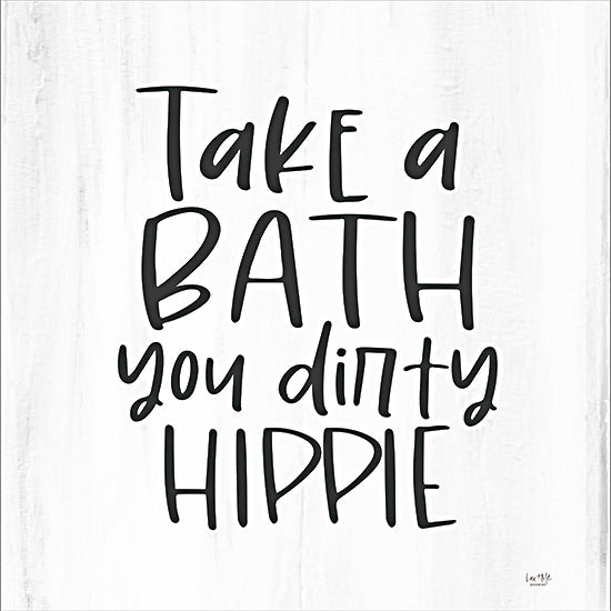 Lux + Me Designs LUX642 - LUX642 - Dirty Hippie   - 12x12 bathroom humor sign, hippie joke, farmhouse bathroom decor, rustic funny quote, white wood background from Penny Lane