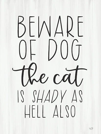 Lux + Me Designs LUX754 - LUX754 - Beware of Dog  - 12x16 Beware of dog, wall art, home decor, typography, gift, decorative artwork from Penny Lane