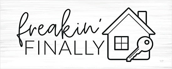 Lux + Me Designs LUX893 - LUX893 - Freaking Finally   - 20x8 home buying, celebration, typography art, hand lettering, house icon, key, milestone, real estate from Penny Lane