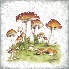 MARY638 - Napping in the Mushroom Patch - 12x12