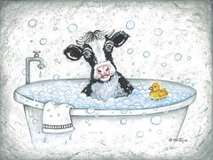 MARY651 - Bubble Bath Cow - 16x12