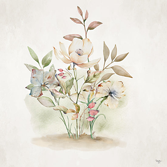 Mollie B. MOL2815 - MOL2815 - Whispers of Spring - 12x12 watercolor flowers, delicate floral painting, soft botanical art, pastel flowers, hand-painted nature from Penny Lane