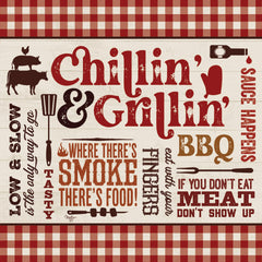 MOL2838 - Grillin' and Chillin' BBQ - 12x12