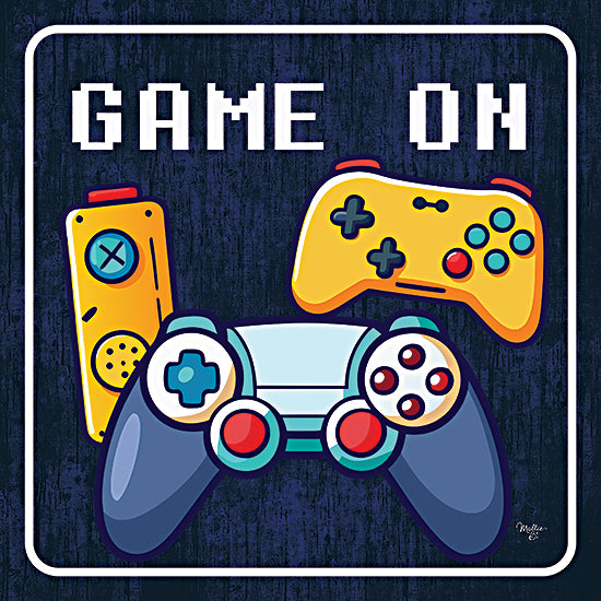 Mollie B. MOL2843 - MOL2843 - Game On - 12x12 Gaming, Video Games, Controllers, Game On, Fun, Bright Colors, Typography from Penny Lane