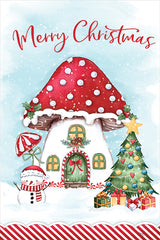 MOL2905 - Mushroom House at Christmas - 12x18