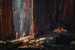 MPP1080 - Deer at the Sequoias I - 18x12