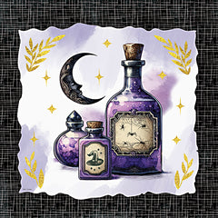 ND1027 - Mystic Halloween Potions with Moon - 12x12