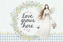 ND1139 - Love Grows Here Angel - 18x12