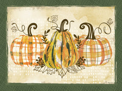 ND827 - Three Plaid Pumpkins - 16x12
