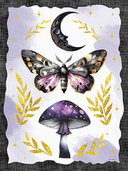 ND968 - Mystic Butterfly & Mushroom - 12x16