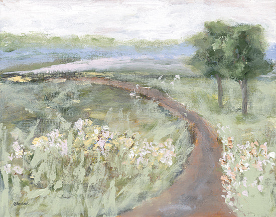 Roey Ebert REAR439 - REAR439 - Beyond the Horizon - 16x12 wildflower path, spring bloom, scenic trail, impressionistic painting, garden walk, colorful flowers, countryside art from Penny Lane