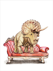 RN737 - Chaise Lounge Triceratops    - 12x16