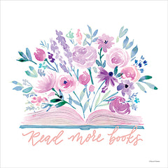 RN742 - Floral Read More Books - 12x12
