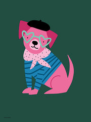RN758 - Pink Parisian Puppy - 12x16