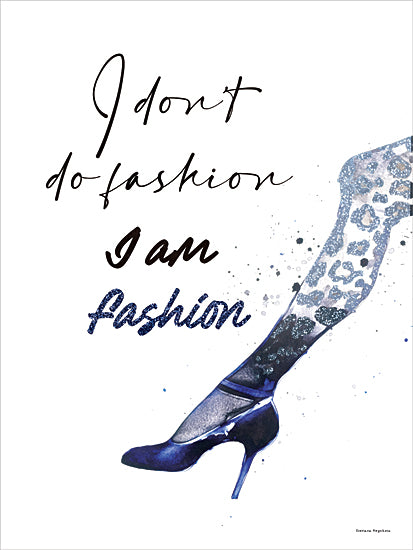 Svetlana Aleinikova SA113 - SA113 - I Am Fashion - 12x16 fashion quote, typography art, glitter, high heel shoe, statement design, leopard print, bold message, feminine elegance from Penny Lane