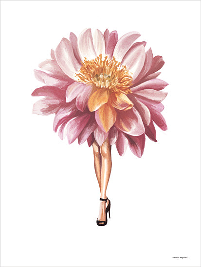 Svetlana Aleinikova SA121 - SA121 - Floral Walkway - 12x16 fashion illustration, floral dress, flower as clothing, creative fashion, feminine art, botanical art, petal skirt, surreal, conceptual fashion from Penny Lane