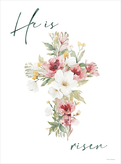 Svetlana Aleinikova SA296 - SA296 - Crowned in Flowers - 12x16 Floral cross with spring blossoms, colorful flowers, Easter greeting, watercolor flowers, seasonal faith art from Penny Lane