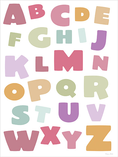 Susan Ball SB1547 - SB1547 - Alphabet - 12x16 alphabet, colorful letters, learning poster, educational kids decor, playful typography, juvenile design from Penny Lane