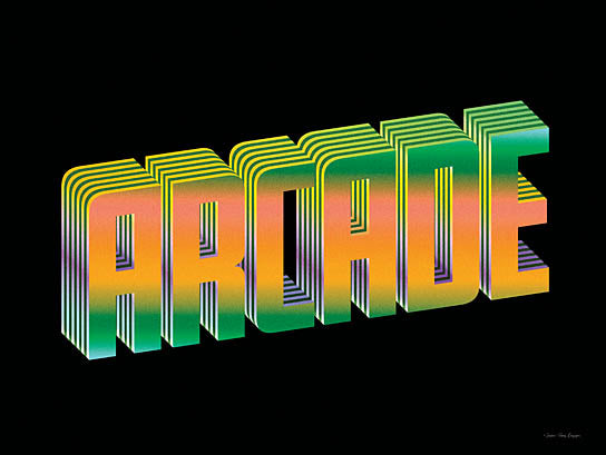 Seven Trees Design ST1171 - ST1171 - Arcade - 16x12 arcade text, rainbow gradient, stacked typography, 3D effect, colorful signage, bold font, neon retro from Penny Lane
