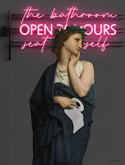 ST1181 - The Bathroom Open 24 Hours - 12x16