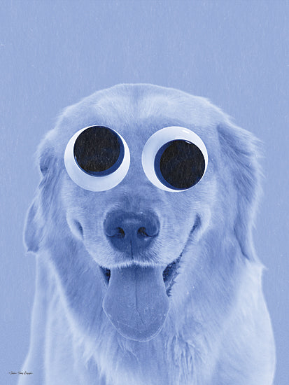 Seven Trees Design ST1183 - ST1183 - Fur and Fun - 12x16 blue dog, googly eyes, playful pet, surreal dog portrait, fun animal photography, silly pet photo from Penny Lane