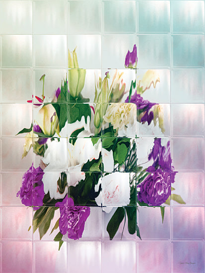 Seven Trees Design ST1187 - ST1187 - Petal Grid - 12x16 flowers through glass, distorted view, floral bouquet, soft focus, artistic floral image from Penny Lane