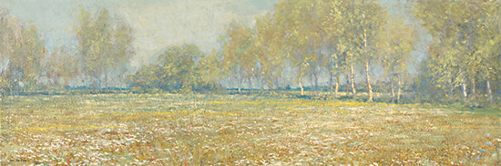 Seven Trees Design ST1229 - ST1229 - Tranquil Valley - 36x12 pastel landscape, trees, soft light, impressionist field, serene nature scene from Penny Lane