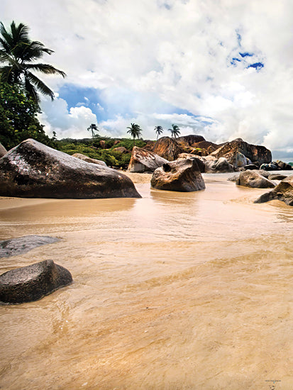 Catch A Star Fine Art STAR138 - STAR138 - Devils Bay Beach Diptych I - 12x16 palm trees, tropical forest, blue sky, scenic canopy, lush greenery, exotic foliage, summer vibe, tropical paradise from Penny Lane