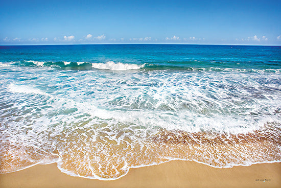 Catch A Star Fine Art STAR154 - STAR154 - Rugged Shoreline III - 18x12 beach waves, crashing surf, turquoise ocean, white foam, clear skies, summer vibe, ocean breeze, seascape from Penny Lane