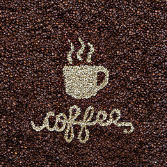 STAR215 - Coffee Bean Sign - 12x12