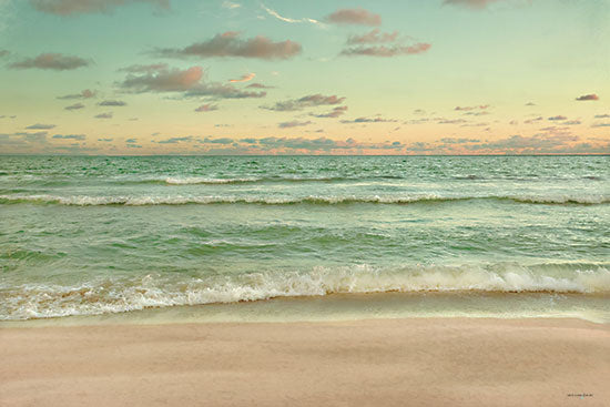 Catch a Star Fine Art STAR237 - STAR237 - Blind Pass Twilight - 18x12 green ocean, colorful horizon, pastel sunset, tranquil waters, vivid seascape, calm waves, serene beach, nature landscape from Penny Lane