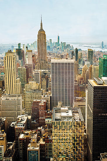 Catch a Star Fine Art STAR243 - STAR243 - New York City Arial Skyline - 12x18 New York City, Manhattan skyline, Empire State Building, cityscape, skyscrapers, urban landscape, architecture, iconic buildings, aerial view from Penny Lane