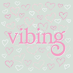 YND514 - Vibing - Sparkling Hearts     - 12x12