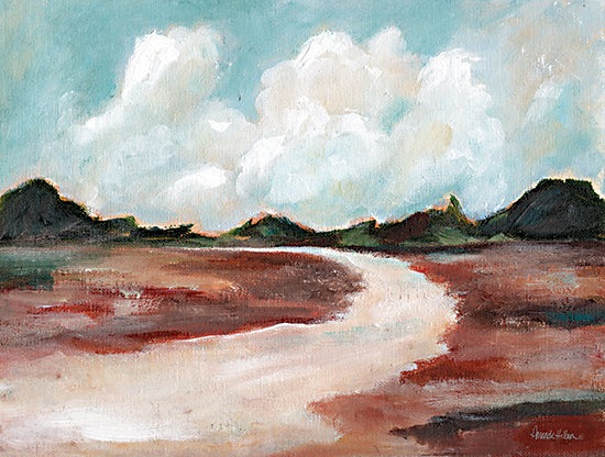 Amanda Hilburn AH134 - AH134 - Down the Dirt Road - 16x12 Landscape, Road, Dirt Road, Mountains, Abstract, Clouds, Nature from Penny Lane