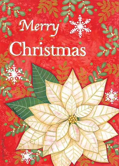 Annie LaPoint ALP1997 - ALP1997 - Merry Christmas Poinsettia - 12x16 Holidays, Christmas, Poinsettias, Flowers, Christmas Flowers from Penny Lane